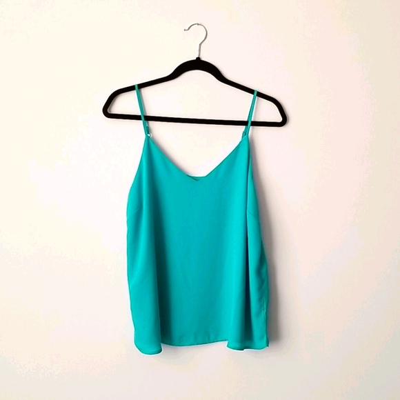 Suzy Shier Bright Turquoise Camisole - Picture 1 of 5
